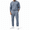 Gray, variant on Dpjklzsn Men's Linen Shirt and Pants Set, Long Sleeve Crewneck Resort Outfit with Drawstring Pants