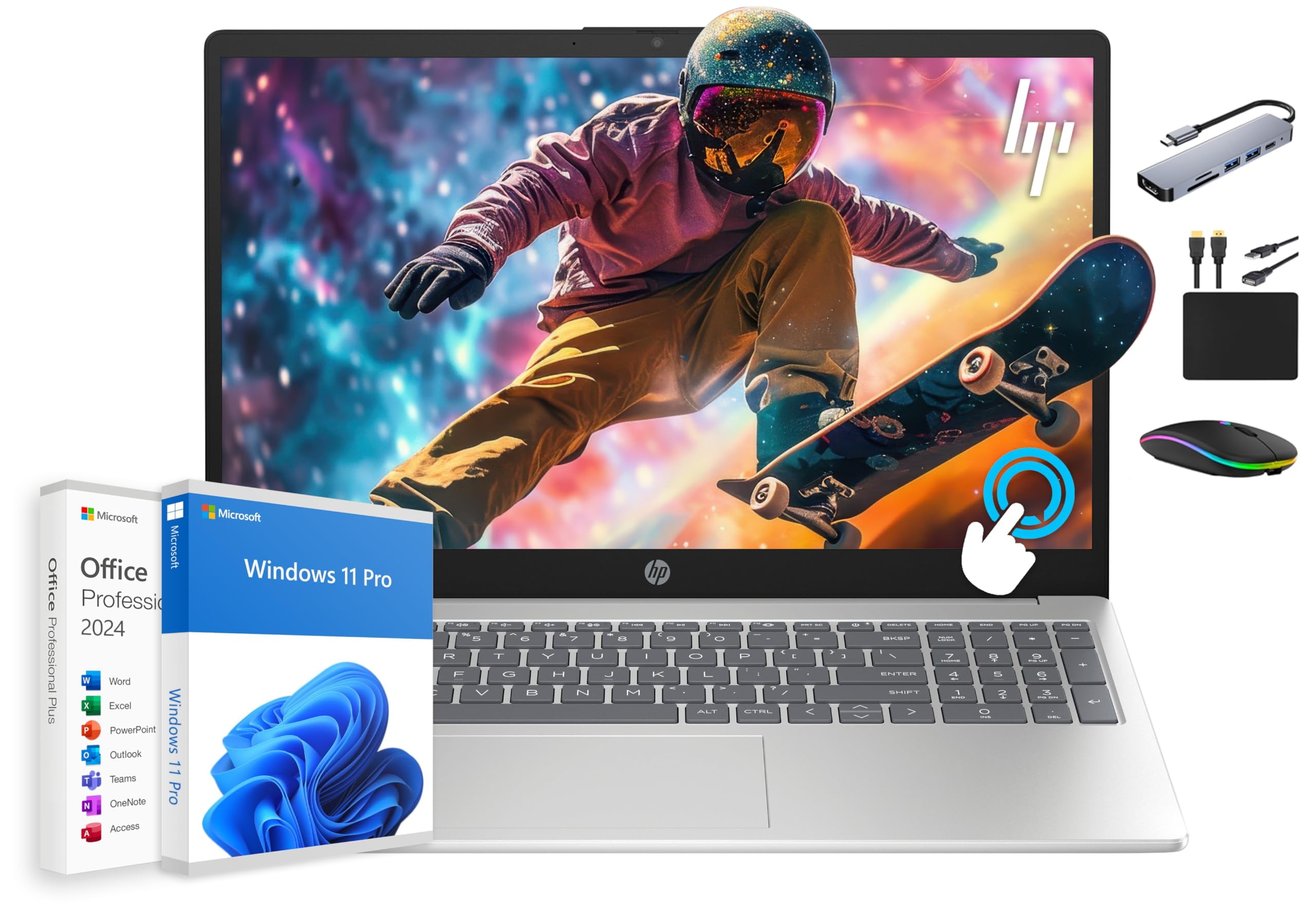 HP Touchscreen Laptop 2025 Flagship 15.6