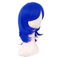 thumbnail image 3 of LinYooLi Perruque Cosplay en Fibre Synthétique 16 Pouces/40 cm (Blanc/bleu Azure), 3 of 4