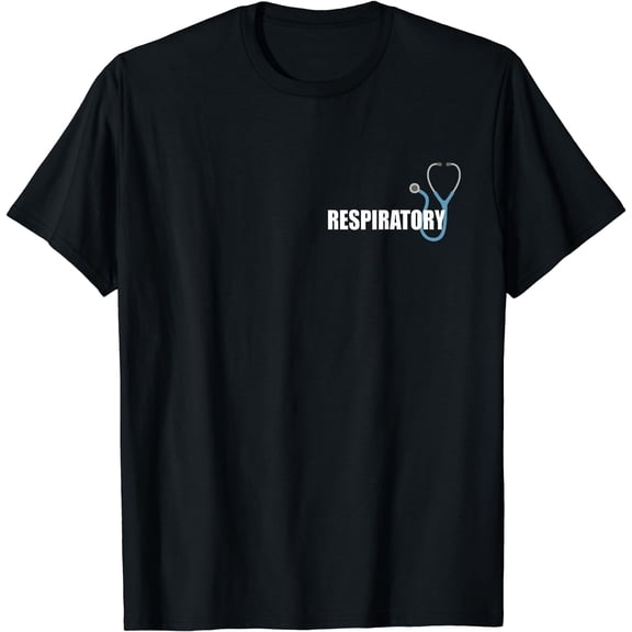 Respiratory Therapist Therapy RRT Blue White Stethoscope T-Shirt