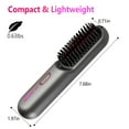 thumbnail image 2 of iMounTEK Cordless Hair Straightener Brush Negative Ion Hair Straightener Comb for Women, USB Charging, Display Temperature, 2 of 8