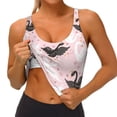 thumbnail image 3 of Fotbe Swan And Flowers2 Sujetador Deportivo Largo sin Aros para Mujer con Almohadillas y Soporte Medio, Transpirable y Absorbente, Camiseta Tipo Chaleco o Tank Top-XX-Large, 3 of 8