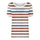 thumbnail image 4 of mfyjkho Tops Casuales Para Mujer, Camiseta Estampada Informal Y De Moda Para Mujer Con Cuello Redondo Y Manga Corta. Tops De Tallas Grandes Xxl, 4 of 4