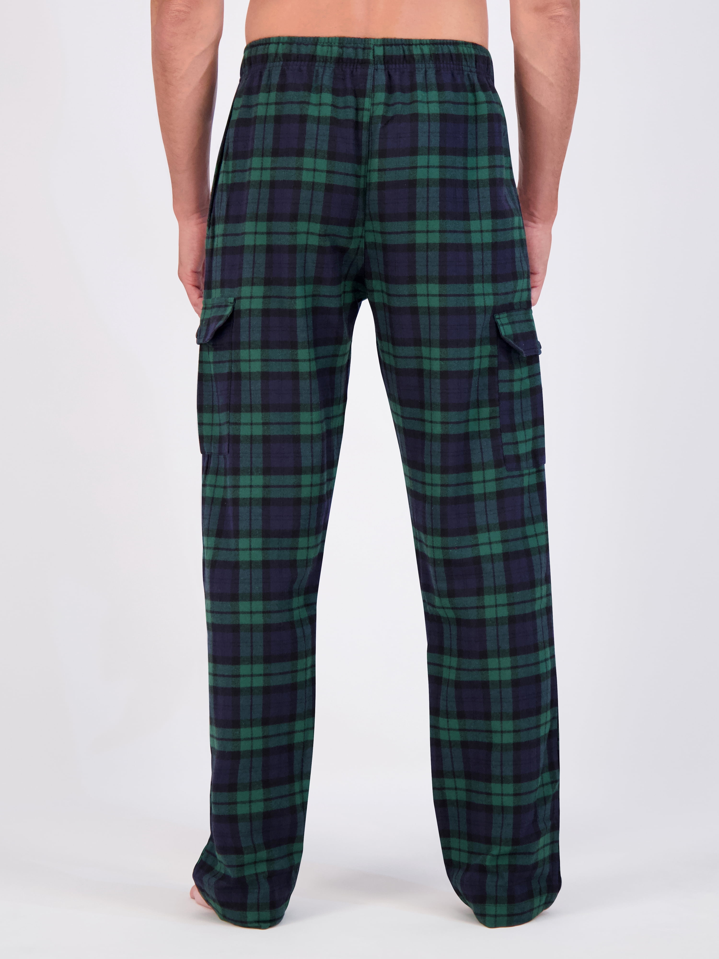 Hanes Men's Flannel Lounge Pajama Pants with Cargo Pockets, Sizes S-XL