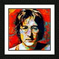 thumbnail image 2 of Stephen Chambers 15x15 Black Ornate Wood Framed With Double Matting Wall Art Titled - John Lennon 10, 2 of 6