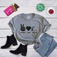 thumbnail image 4 of Womens Peace Love Tacos T shirt Funny Saying Cute Graphic Vintage Ladies Design Womens Graphic Tees, 4 of 9