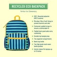 thumbnail image 3 of Wildkin Kids Recycled Eco Backpack for Boys and Girls (Blue Stripes), 3 of 9