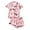 C-Pink241, variant on DHFJKG Pajamas For Women Set 2 Piece Short Sleeve Sleepwear Set Button Down Collared Shirt Shorts Soft Nightwear Leisure Home Clothes