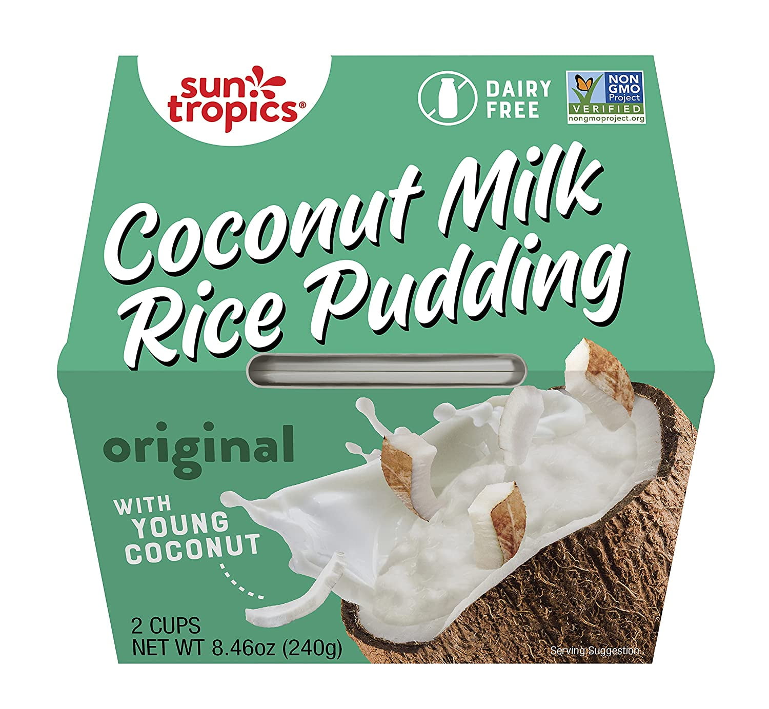 Sun Tropics Coconut Milk Rice Pudding Gluten & Dairy Free Coconut -- 2 Cups Pack of 3
