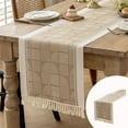 thumbnail image 1 of Sentmoon Nappe Imprimée Florale Décorative Chemin de Table 120x30cm, Drapeau de Table Vintage en Lin pour Salle à Manger, Table à Thé Ou Tapis de Protection contre la Chaleur pour les Fêtes, Prix Hebdomadaire & Offres Spéciales, 1 of 6