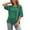06-Green, variant on Diufon Women's Summer Striped Tops Casual Short Sleeve Crewneck Shirts Spring Color Block Basic Loose Blouses