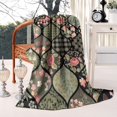 thumbnail image 2 of Pioneer Flower Blanket,Comfortable Soft Flannel Throw Blanket,All Season,Warm Lightweight Blankets for Sofa Bed Couch Living Room Chair,50"x60"(130x150cm), 2 of 4