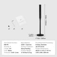 thumbnail image 5 of KFFKFF Iron Signage Post, 4-foot Mobile Robust Steel Post Sign Support with Durable Plastic Base & Rollers, U-Shape Sign Holder for Garden, Patio, Farm or Crossroads, Black, 5 of 9