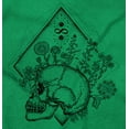 thumbnail image 2 of Floral Diamond Skull Symbol Spiritual Long Sleeve TShirt Men Women Brisco Brands X, 2 of 6