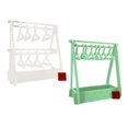 thumbnail image 4 of Soporte para pendientes, perchero, perchas, estante para pendientes, único armario para pendientes de acrílico claro y verde, 4 of 8