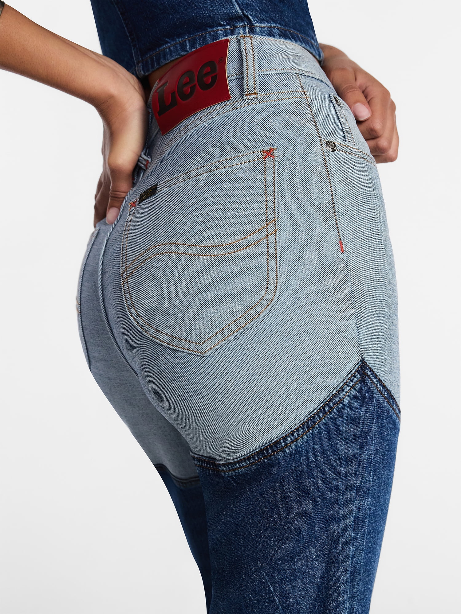 Kacey Lee Women's Long Denim Chaps Jeans, Sizes 0-18
