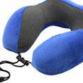thumbnail image 3 of Almohada para el cuello de viaje en forma de U Almohada suave cómoda ajustable para el coche del aeroplano Azul Sunnimix Almohada de cuello en forma de U, 3 of 7