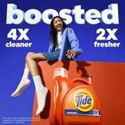 Tide Laundry Detergent Liquid with 6X Boosted Cleaning Power, Original Scent, 125 fl oz, 100 Loads
