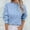 Blue, variant on DuoJiaJ Women's Warm Sweaters Soft Knit Pullover Tops Knit Sweater 2025 Crewneck Knitwear Long Sleeve Sweater Teacher Sweater Blue L