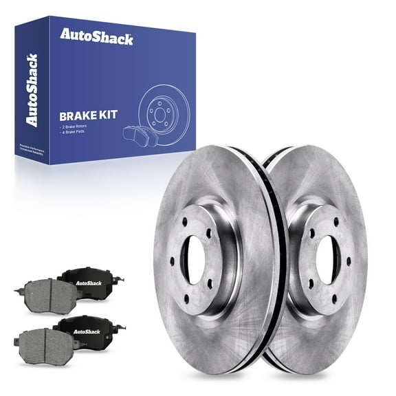 AutoShack 12.59" (319.8 mm) Front Vented Brake Rotors   Ceramic Brake Pads | Replacement for 2009-2011 Nissan Murano | 6-PC Brake Kit