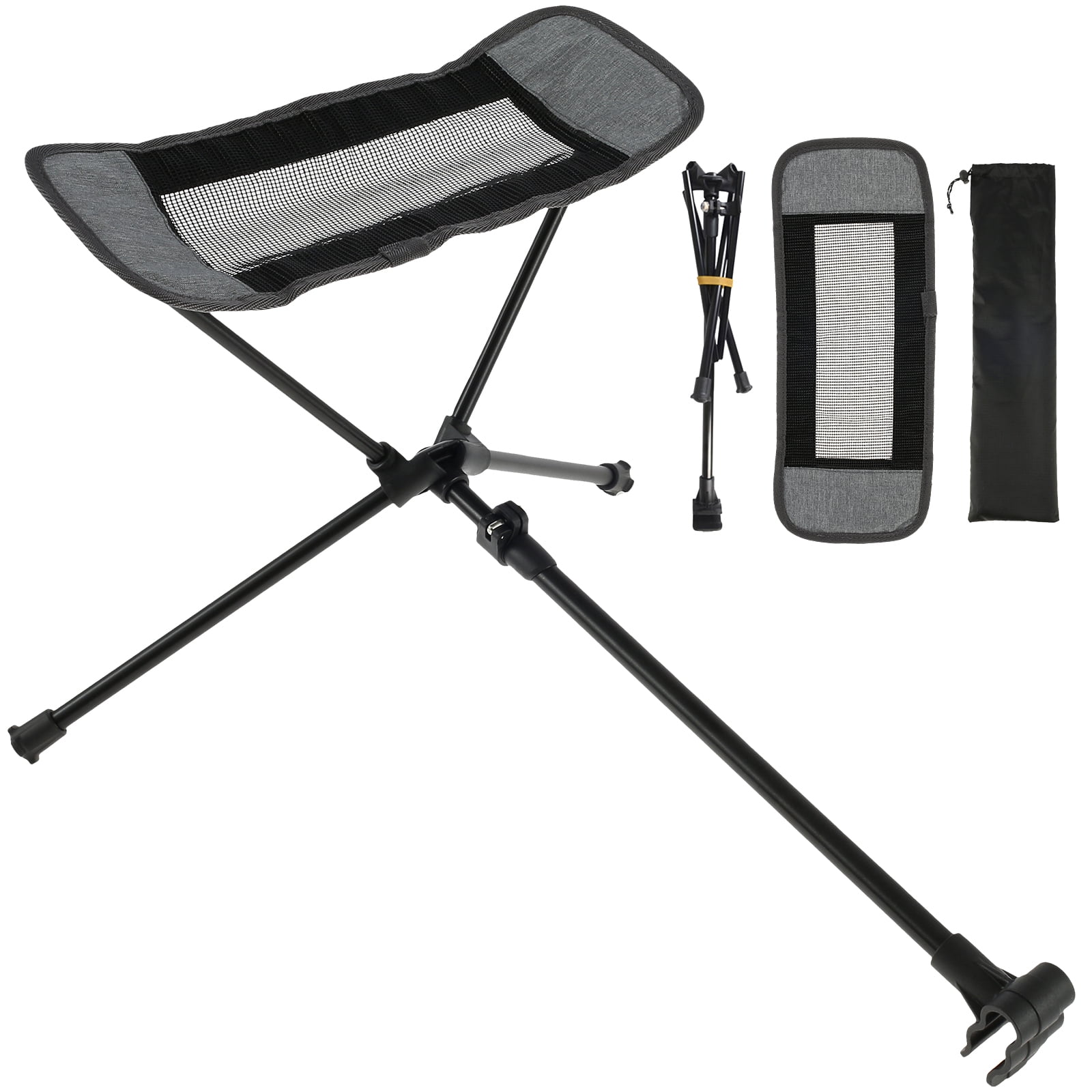 Portable Folding Chair Ottoman Outdoor Recliner Lazy Footrest Leg Rest  Camping Chair Footstool for Hiking Fishing Picnic 
