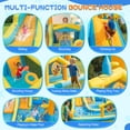 thumbnail image 4 of Eclife Inflatable Bounce House Water Slide with Blower, Backyard Water Park Combo with Slides, Splash Pool, Climbing Wall, Obstacle Course, Jumping Area for Indoor Outdoor, 4 of 11