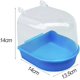 thumbnail image 3 of Jaula colgante para baño de pájaros, accesorios para jaula de limpieza de mascotas, caja de plástico, baño de loros para ducha de mascotas, bañera para pájaros (azul), 3 of 5