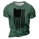 thumbnail image 1 of Camisetas de Manga Larga para Hombres Imprimir Casual Cuello Redondo Camiseta de Manga Corta, Camisetas de Manga Larga para Hombres Algodón, 1 of 4