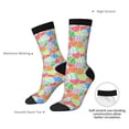 thumbnail image 4 of Rocae easter eggs for Adult Socks Casual Athletic Stretchy Loose Socks for Women Men Non-Slip Middle Tube Socks, 4 of 6
