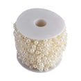 thumbnail image 1 of 60m/rollo 8+3mm Perla Artificial DIY Adornos Cuentas Cortina Boda Festival Fiesta Decoración Beige, 1 of 3