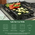 thumbnail image 5 of Larder & Vine Ceramic Griddle Pan | Made in Italy, Nontoxic, Indoor & Outdoor, Oven-Safe, 5 of 8