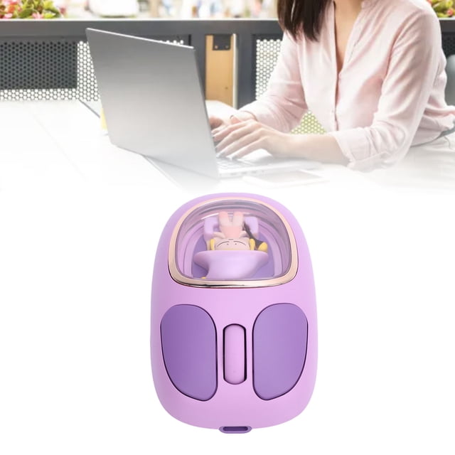 Mouse, 2.4G Rechargeable Silent Mouse with RGB Backlit, Cute Portable Computer Mice for PC, Laptop, Computer