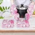 thumbnail image 7 of Hello Kitty Oven Mitts And Pot Holders Set 4 Pcs, Heat Resistant Oven Mitt Set with Potholders, Hot Pads And Oven Mitts Sets Oven Glove for Kitchen, Baking, Cooking, Grilling, 7 of 7