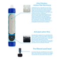 thumbnail image 2 of Filterwell pequeño filtro de agua al aire libre paja sistema purificador Personal para beber para equipo de supervivencia viajes Camping senderismo, 2 of 5