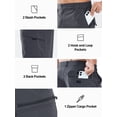 thumbnail image 4 of NORTHYARD Men's Cargo Shorts 9" Hiking Camping Golf Short Casual Travel Work Outdoor UPF 50+ Multipocket for Men Darkgrey 2XL, 4 of 8