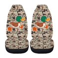 thumbnail image 5 of XYZCANDO Protector Car Seat Cover Truck Van SUV, Stretchy Breathable Car Seat Covers 2 Piece Polyester Duck Camouflage Print, 5 of 10