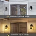 Dusk To Dawn Porch Light With GFCI Outlet – Weatherproof Outdoor Wall Sconce, 1850W Dual Sockets + 2 Free LED Bulbs