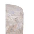 thumbnail image 5 of Carolina Handwoven Dionysus Silver Shevron Ottoman, 5 of 7