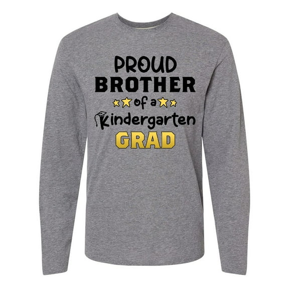 Inktastic Proud Brother of a Kindergarten Grad Long Sleeve T-Shirt
