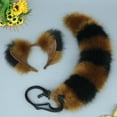 thumbnail image 3 of Gupgi Halloween Fox Ears Headband and Tail Set Cosplay Props for Adult, 3 of 5