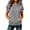 Gray04, variant on Womens T Shirts Solid Crew Neck Short Sleeve Sweatshirt, Loose Casual No-Hood Pullover Top with Front Kangaroo Pocket Cute Tops for Women