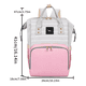 thumbnail image 3 of Mochila Pañaleras Para Bebe De Impermeable Bebe Viaje Rosa, 3 of 3