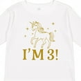 thumbnail image 4 of Inktastic 3rd Birthday Unicorn Girls Long Sleeve Toddler T-Shirt, 4 of 5