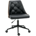 thumbnail image 1 of HOMCOM Chaise de Bureau, Chaise de Bureau en Cuir PU avec Hauteur Réglable, Noir, 1 of 10