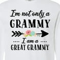 thumbnail image 4 of Inktastic I'm Not Only a Grammy I'm a Great Grammy with Flowers Long Sleeve T-Shirt, 4 of 5