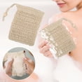 thumbnail image 4 of Fiudx Bolsa de Jabón Roja, Accesorio de Baño de Material Suave, Herramienta de Ducha de Espuma Rápida, Jabonera con Diseño Antideslizante, para Uso Doméstico y de Viaje, Esencial para Baño Diario, Ex, 4 of 6