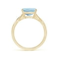 thumbnail image 2 of Angara Natural 2.7 Ct. Aquamarine Solitaire Ring in 14K Yellow Gold for Women (Ring Size: 3.5), 2 of 9