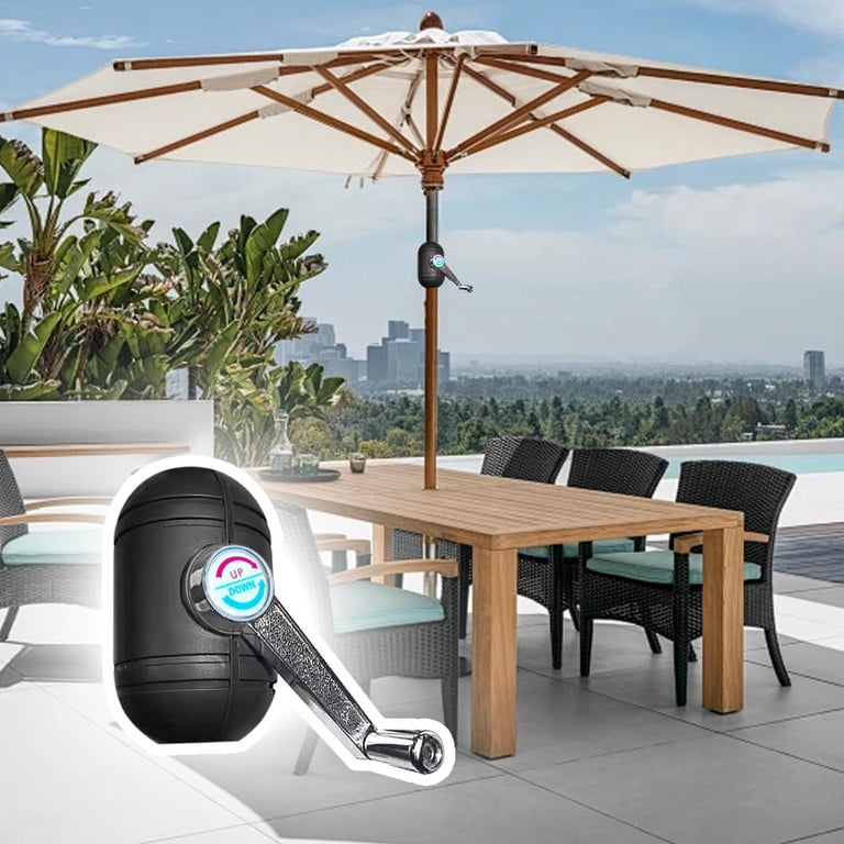 accessories for patio umbrellas Metal Free Standing Umbrella Base making it a versatile addition to your patio. MYCENSE Patio Umbrella Crank Handle