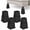 Black, variant on Windiluna 5 inch Bed Risers, 4 pack Heavy Duty Plastic Furniture Lifts for Beds, Desks & Sofas, Supports up to 1,300 lbs, Black