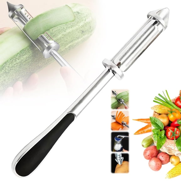 Clearance Peeler under $6 Potato Peelers Multi Functional Fruit And Vegetable Peeler 2024 Upgraded Stainless Potato Carrot Cucumber Peeler Cutter Slicer Shredder Scraper Kitchen Home Gadgets (1p